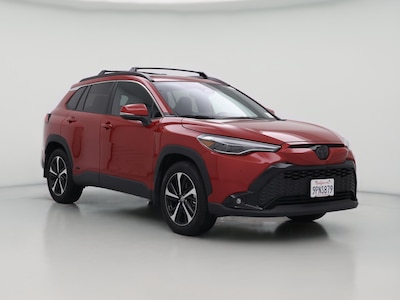 Red 2024 Toyota Corolla Cross Hybrid XSE