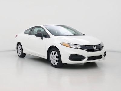 White 2015 Honda Civic LX