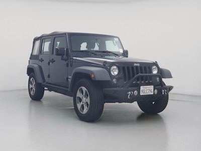 Blue 2017 Jeep Wrangler Unlimited Sport