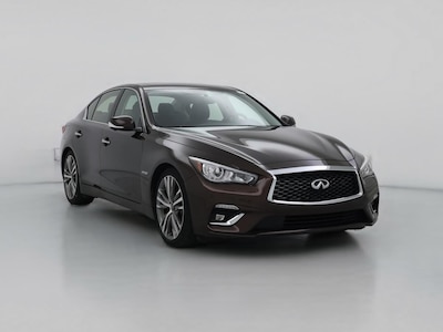 Brown 2018 Infiniti Q50 Hybrid Luxe