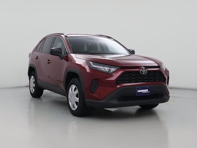Red 2021 Toyota RAV4 LE