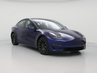 Blue 2021 Tesla Model 3 Performance
