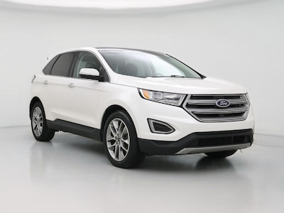 White 2018 Ford Edge Titanium