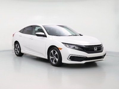 White 2021 Honda Civic LX