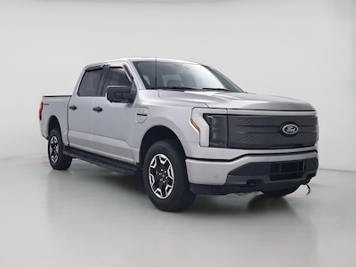 Silver 2023 Ford F150 Lightning XLT
