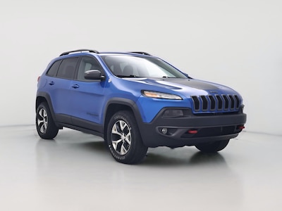 Blue 2017 Jeep Cherokee Trailhawk