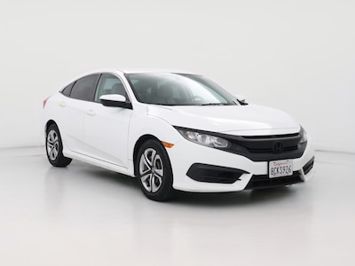 White 2018 Honda Civic LX