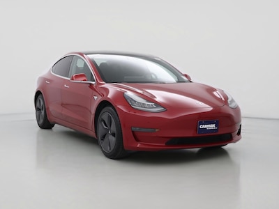 Red 2020 Tesla Model 3 Standard Range