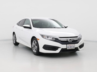 White 2018 Honda Civic LX