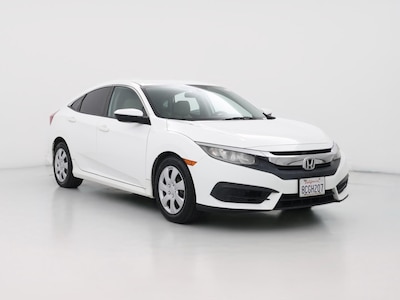 White 2017 Honda Civic LX