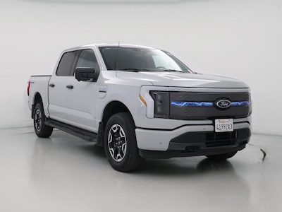 Gray 2023 Ford F150 Lightning XLT
