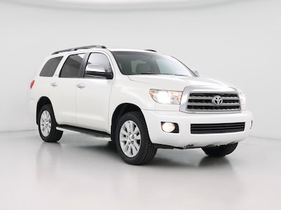 White 2015 Toyota Sequoia Platinum
