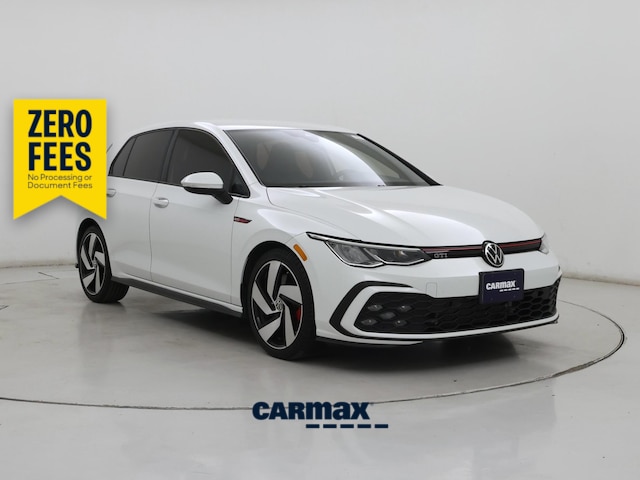 White 2022 Volkswagen Golf GTI Hatchback Front-Wheel Drive Manual