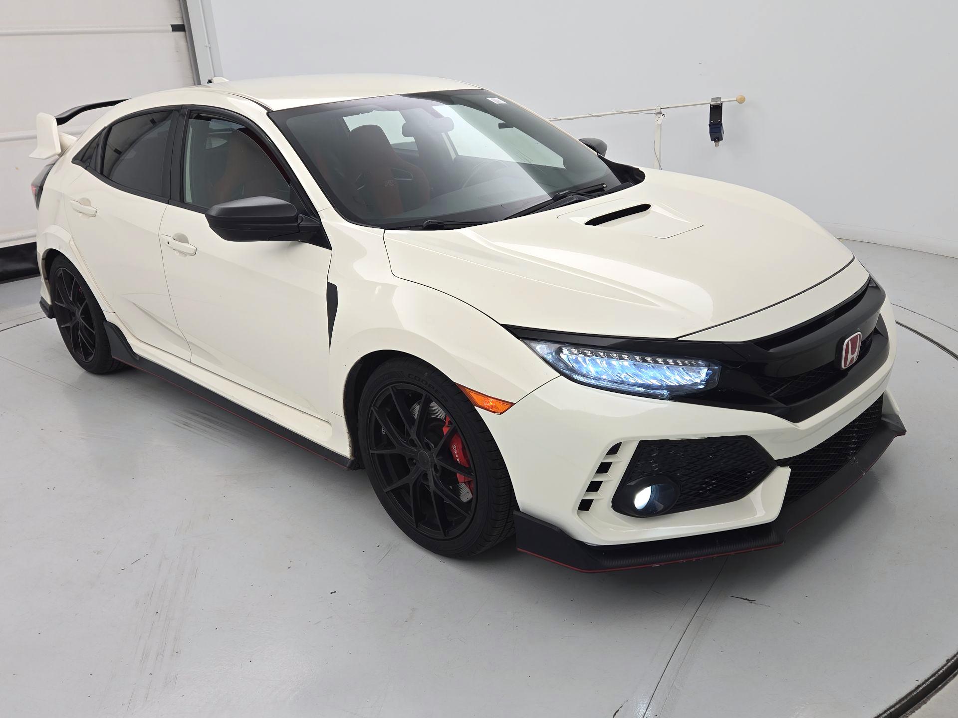 White 2018 Honda Civic Type R Touring FWD Hatchback Front-Wheel Drive Manual