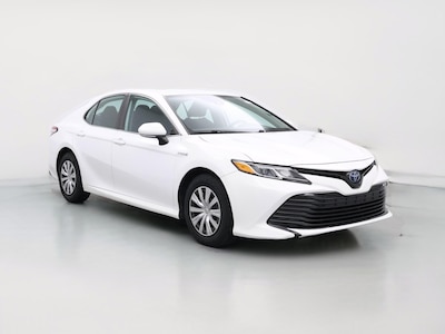 White 2020 Toyota Camry Hybrid LE
