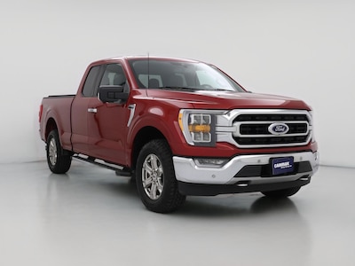 Red 2021 Ford F150 XLT