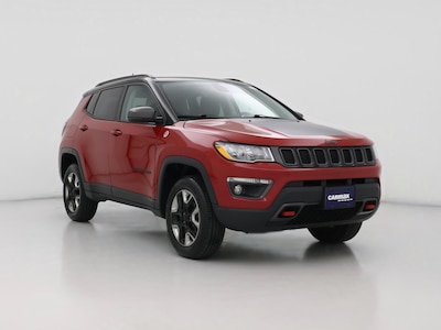 Red 2018 Jeep Compass Trailhawk