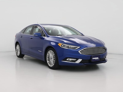 Blue 2018 Ford Fusion Hybrid Titanium