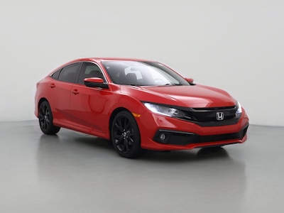 Red 2020 Honda Civic Sport