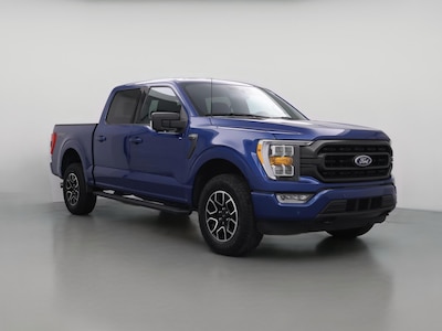 Blue 2022 Ford F150 XLT