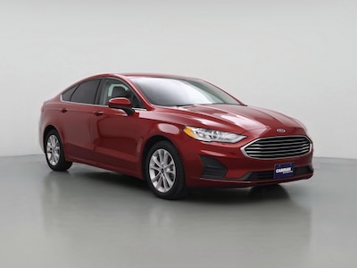 Red 2020 Ford Fusion Hybrid SE