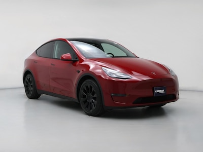 Red 2021 Tesla Model Y Long Range