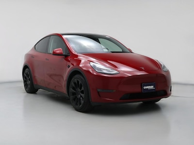 Red 2020 Tesla Model Y Long Range