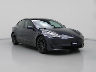 Gray 2021 Tesla Model 3 Performance