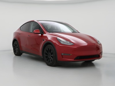Red 2022 Tesla Model Y Long Range