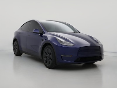 Blue 2025 Tesla Model Y Long Range