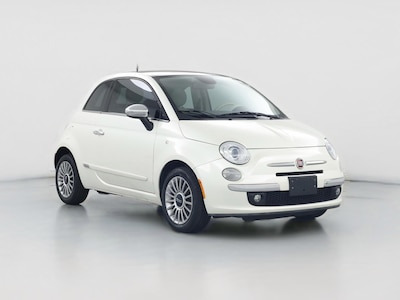 White 2015 Fiat 500 Lounge
