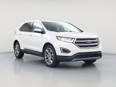 White 2017 Ford Edge Titanium