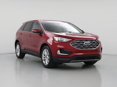 Red 2021 Ford Edge Titanium