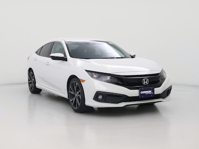 White 2019 Honda Civic Sport