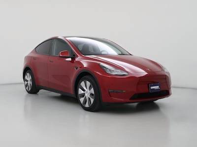 Red 2023 Tesla Model Y Long Range
