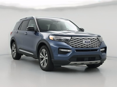 Blue 2020 Ford Explorer Platinum