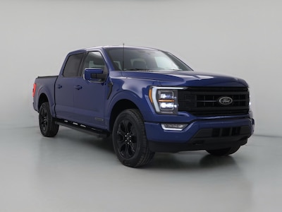 Blue 2022 Ford F150 Lariat