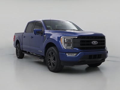 Blue 2022 Ford F150 Lariat