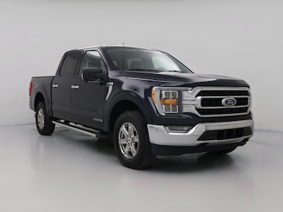 Blue 2022 Ford F150 XLT