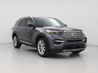 Gray 2021 Ford Explorer Hybrid Platinum
