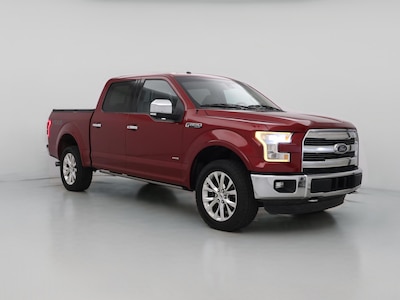Red 2016 Ford F150 Lariat