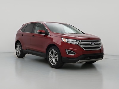 Red 2018 Ford Edge Titanium