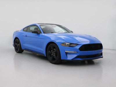 Blue 2022 Ford Mustang Ecoboost Premium