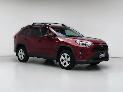 Red 2020 Toyota RAV4 Hybrid XLE
