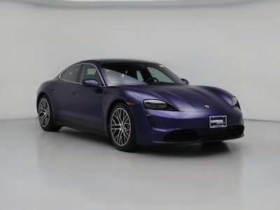 Blue 2020 Porsche Taycan Electric 4S