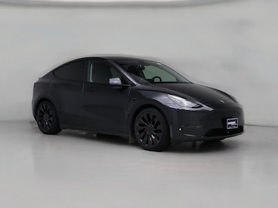 Gray 2025 Tesla Model Y Performance