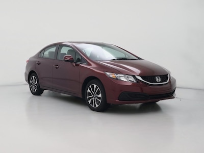 Red 2013 Honda Civic EX