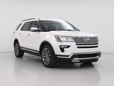 White 2018 Ford Explorer Platinum