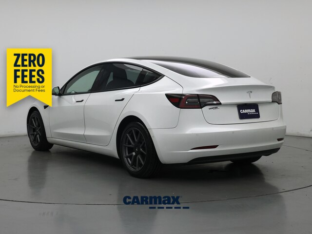 White 2021 Tesla Model 3 Sedan Rear-Wheel Drive Automatic