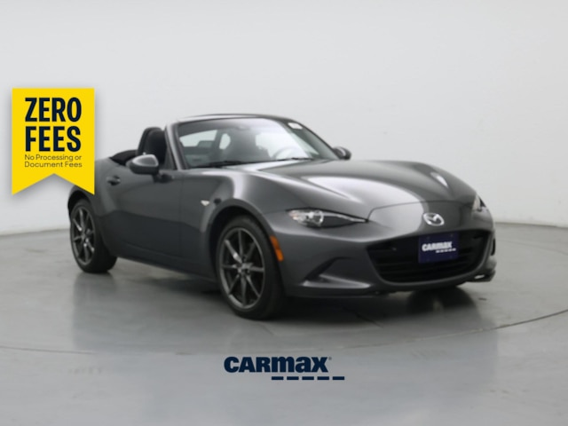 Gray 2019 Mazda MX-5 Miata Grand Touring RWD Convertible Rear-Wheel Drive Automatic
